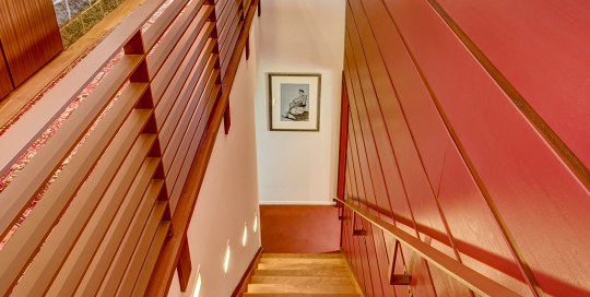 Stairs to Lower Level -- 118 Sweet Hill Rd